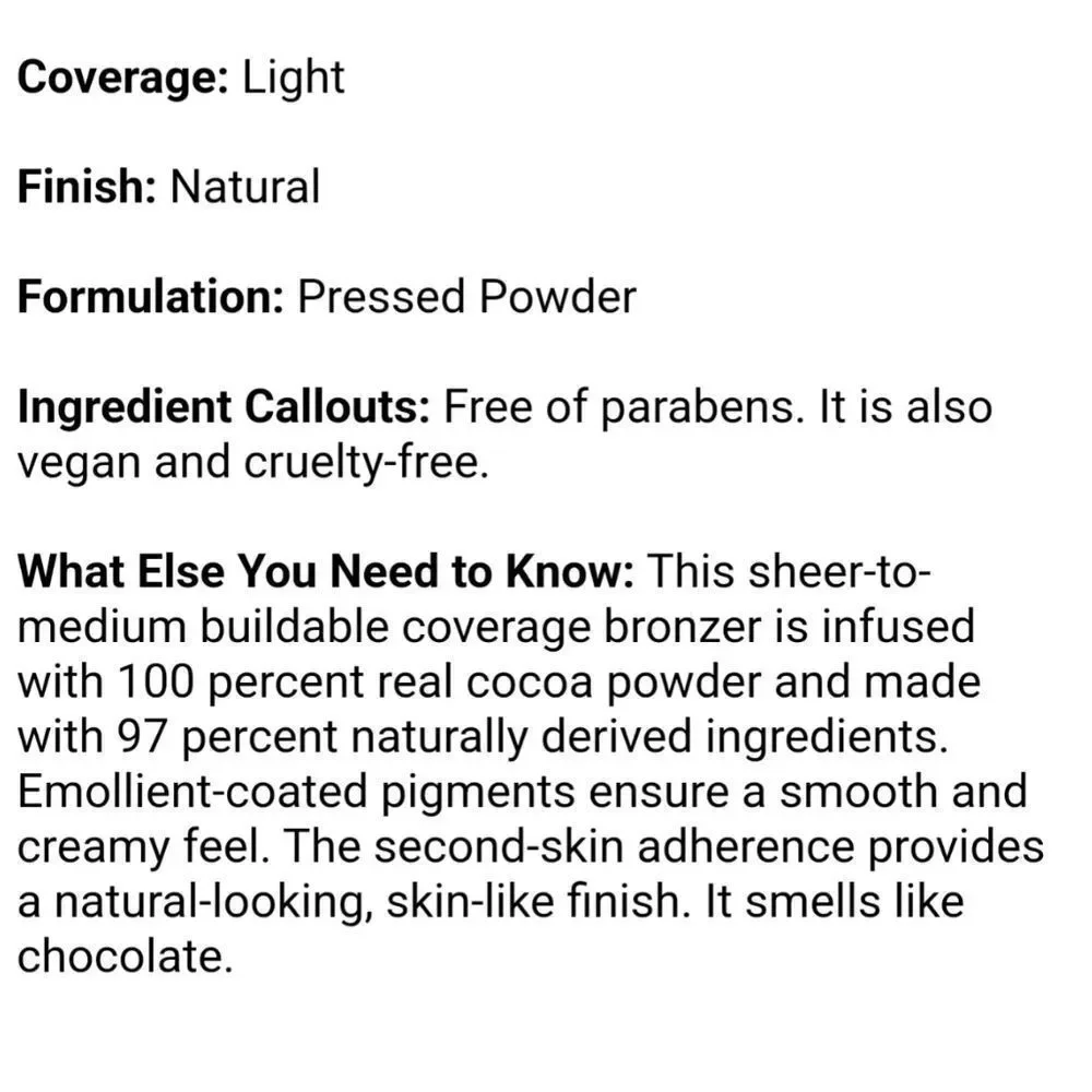 Too Faced Natural Chocolate Bronzer in Golden Cocoa